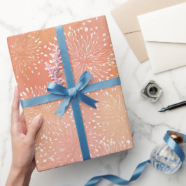 Sanfter Pfirsich-Korallen-Glow-Verlauf-Abstraktes  Geschenkpapier