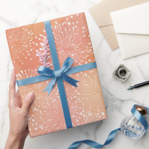 Sanfter Pfirsich-Korallen-Glow-Verlauf-Abstraktes  Geschenkpapier