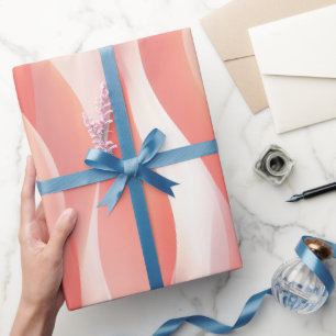 Sanfter Pfirsich-Korallen-Glow-Verlauf Abstraktes  Geschenkpapier