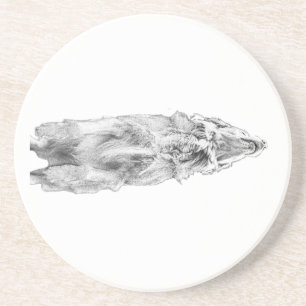 Sanfter Retriever-Glanz Getränkeuntersetzer