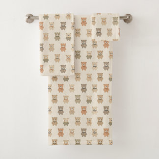 Sanfter Sand-Teddybär-Kindertuch-Set Badhandtuch Set