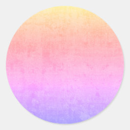 sanfter Sonnenuntergang Runder Aufkleber