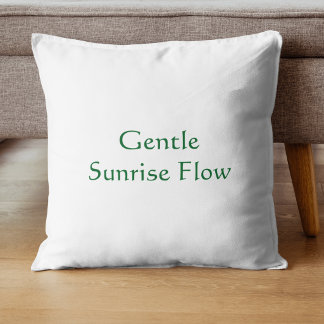 Sanfter Sunrise Flow Moderne Schrift  Kissen