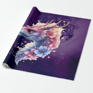 Sanfter Wächterdrache. Geschenkpapier