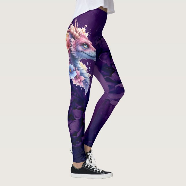 Sanfter Wächterdrache.  Leggings (Rechts)