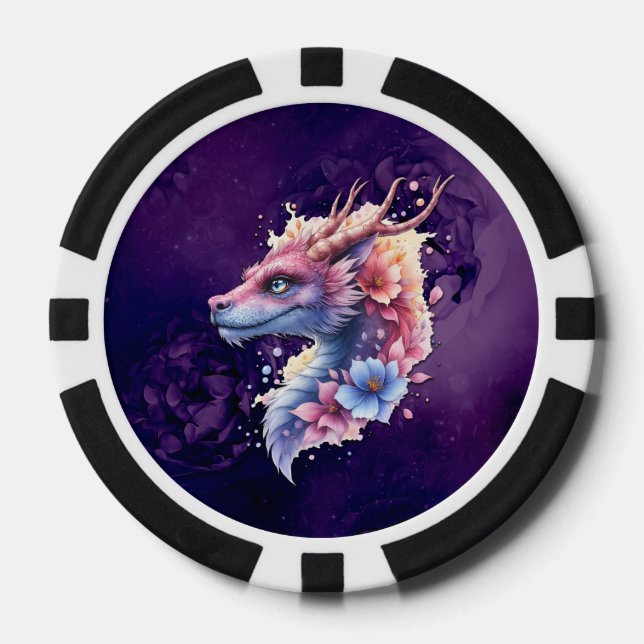 Sanfter Wächterdrache.  Pokerchips (Vorderseite)