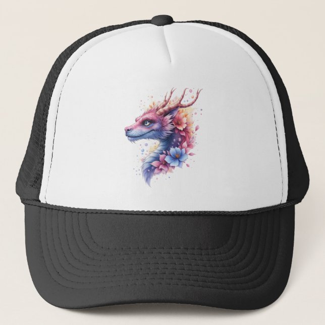 Sanfter Wächterdrache.  Truckerkappe (Vorderseite)