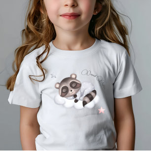 Sanftes Baby-Jungen-Waschbär-Tier Baby T-shirt