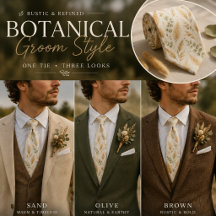 Sanftes Beige Zarte Efeu- und Blumenmotive 
