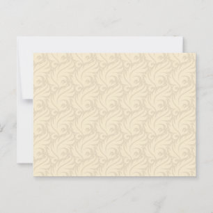 Sanftes beiges Blumenmuster Postkarte