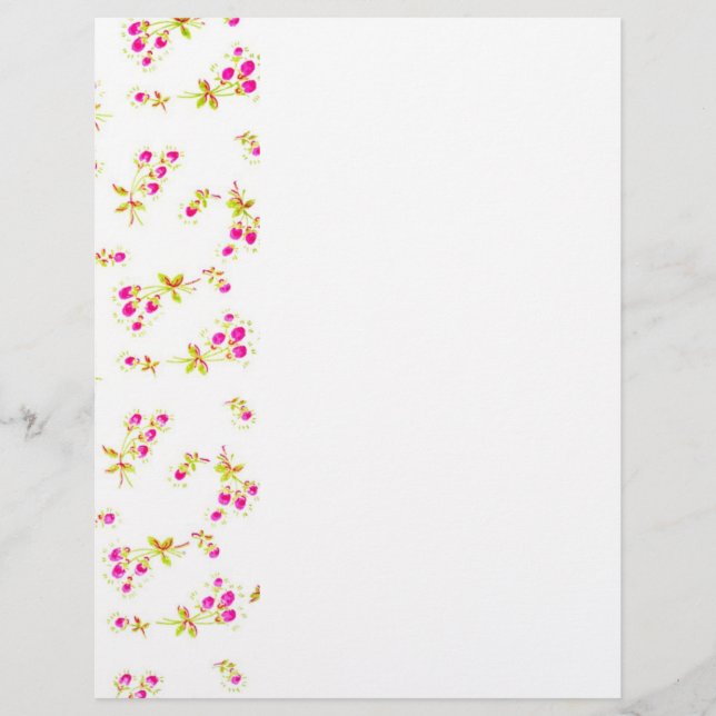 Sanftes Blumenmuster Flyer (Vorne)