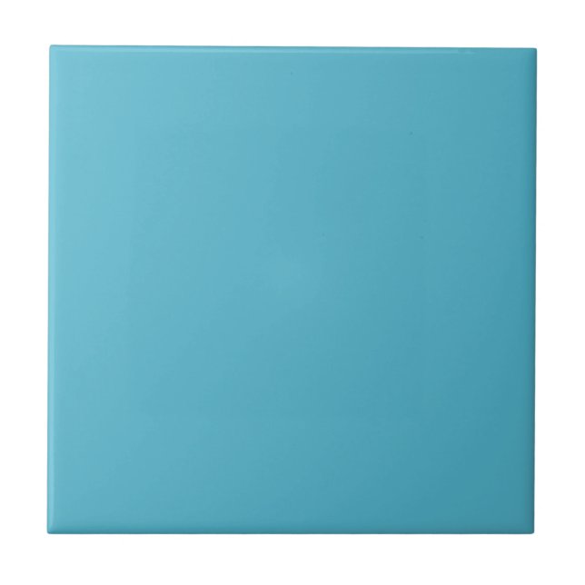 Sanftes Cyan Fliese (Vorderseite)