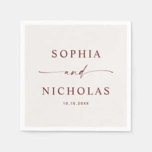 Sanftes Elfenbein Elegante Hochzeit Modern Schli Serviette