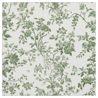 Sanftes grünes botanisches Toile Stoff