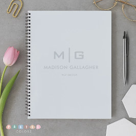 Sanftes helles Himmel Pastell Babyblau Farbe Notizbuch