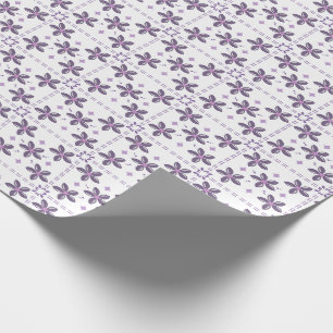 Sanftes Lavendel-Blumenmuster – Elegantes Lila Geschenkpapier