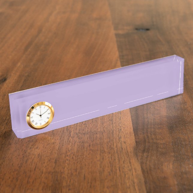Sanftes Lavendel Namensplakette (Seite)