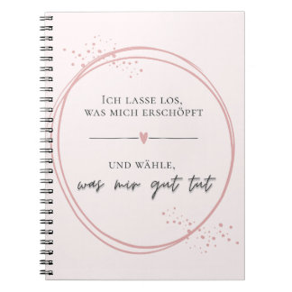 Sanftes Loslass-Affirmation Notizblock