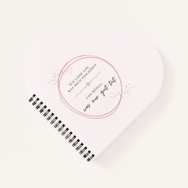 Sanftes Loslass-Affirmation Notizbuch (Vorderseite)