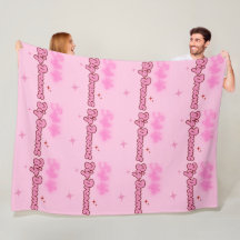 Sanftes Mädchen, große Träume, rosa Wurfdecke