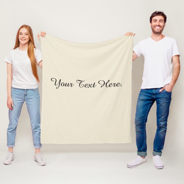 Sanftes Neutral Beige Fleecedecke (Beispiel)