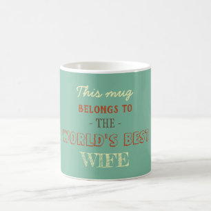 Sanftes Pastell-Ehefrau-Geschenk Kaffeetasse