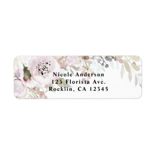 Sanftes Rosa Aquarell Elegante Florale Hochzeits-B