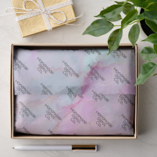 Sanftes rosa buntes Marmormuster Seidenpapier