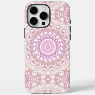 Sanftes Rosa-Mandala mit Herz- und Blütenblatt-Mot iPhone 16 Pro Max Hülle