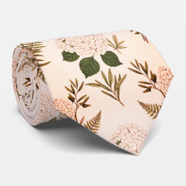 Sanftes Rosa & Salbei Botanisch Krawatte