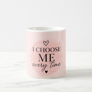 Sanftes Rosa Selbstliebe-Ästhetik Kaffeetasse