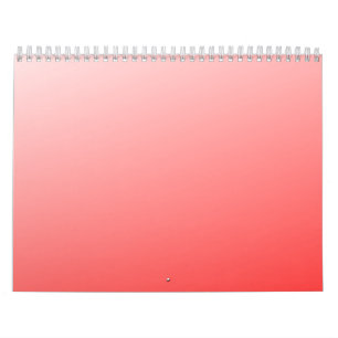 Sanftes Rot-Pink-Verlaufs Hintergrund Minimale Abs Kalender