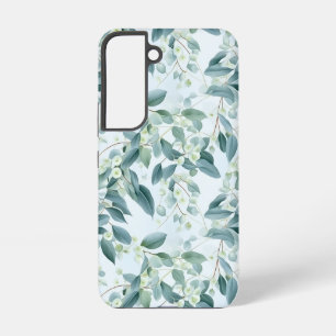 Sanftes Salbeigrün Eukalyptus Aquarell-Stil Samsung Galaxy Hülle