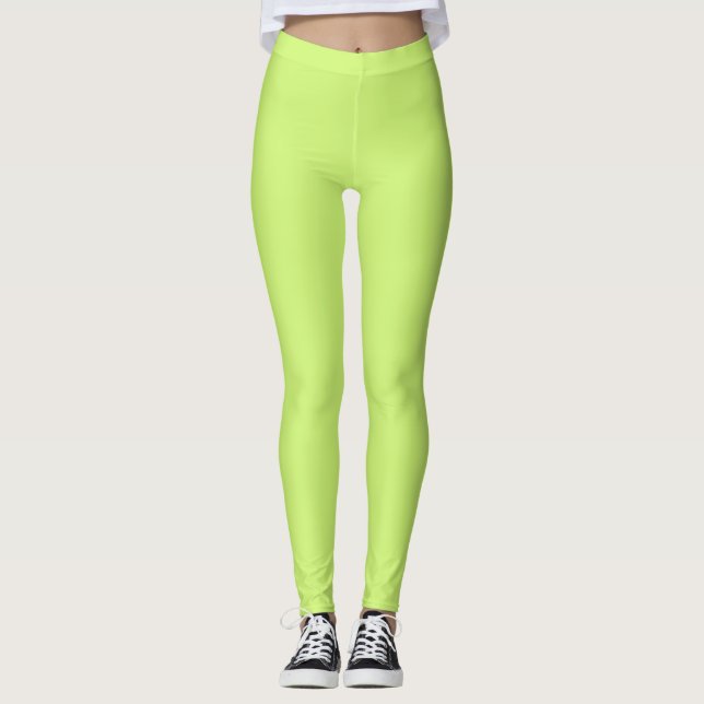 Sanftes, sanftes Licht, grün Leggings (Vorderseite)