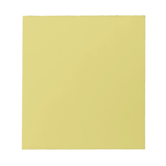 Sanftes Warmgelb - Minimalistischer Notizblock (Vorderseite)