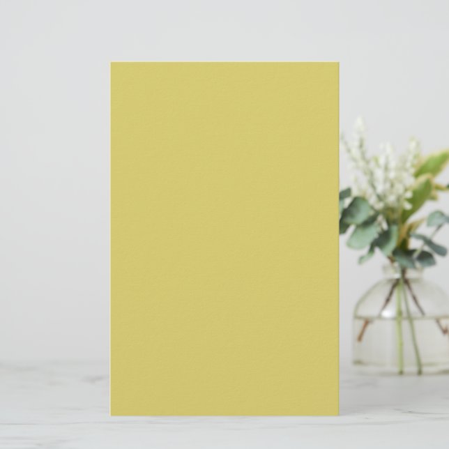 Sanftes Warmgelbes Briefpapier (Stehend Vorderseite)