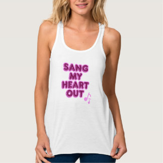 Sang mein Herz aus weiß Tank Top