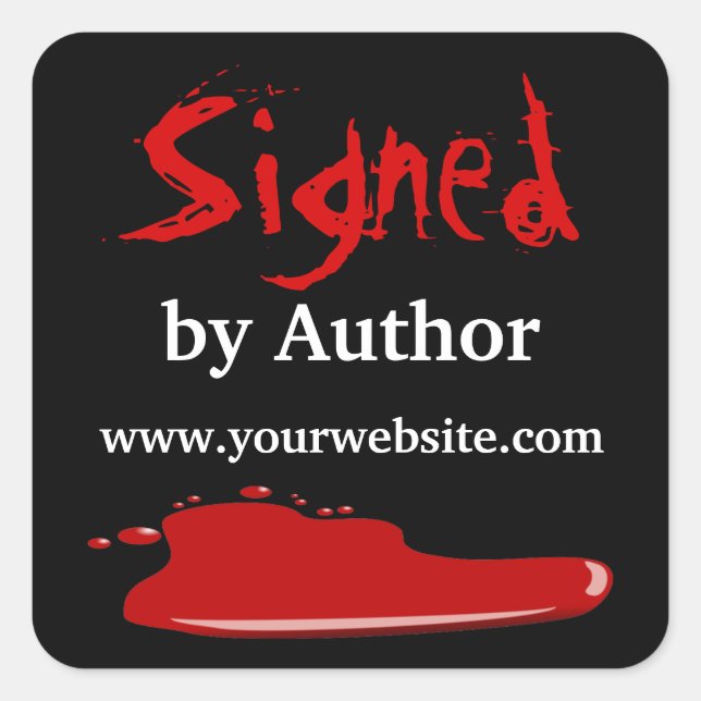 Sang signé par Stickers Auteur personnalisable (Devant)