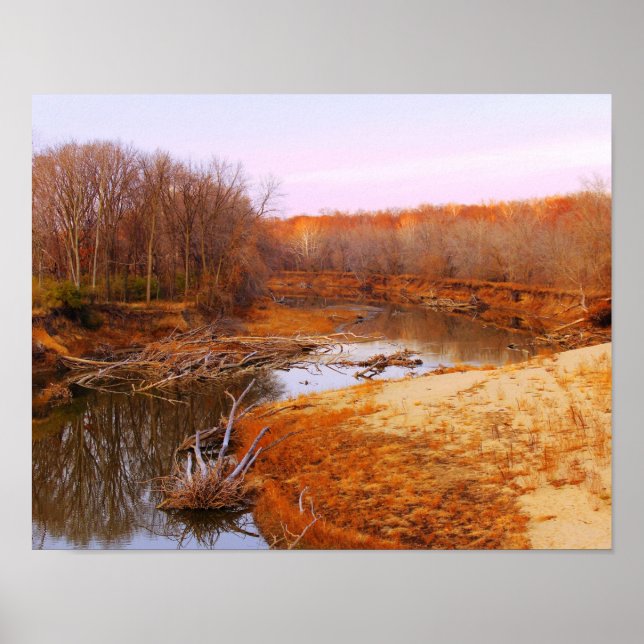 Sangamon River Near Lincolns New Salem, Illinois Poster (Vorne)