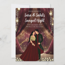 Sangeet Einladungen & Digital-Sangeet-Karten