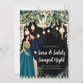 Sangeet lädt & Digital-Sangeet-Karten Einladung