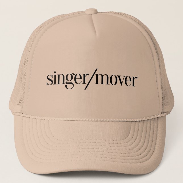 Sänger/Mover-Baseballhut Truckerkappe (Vorderseite)