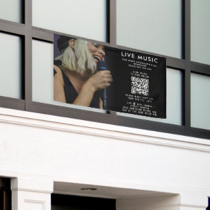 Sänger Musiker Musik Foto Werbeveranstaltung Banner