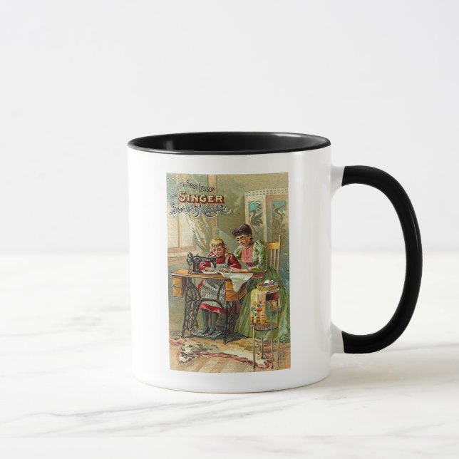 Sänger-Nähmaschine "die erste Lektion" Tasse (Rechts)