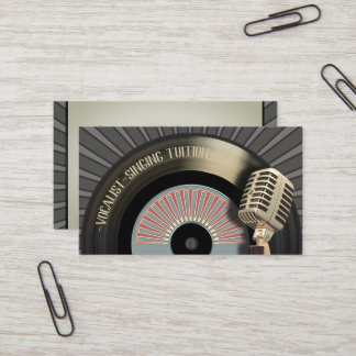 Sänger-Sänger-singenlehrer Visitenkarte