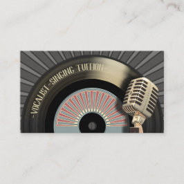 Sänger-Sänger-singenlehrer Visitenkarte