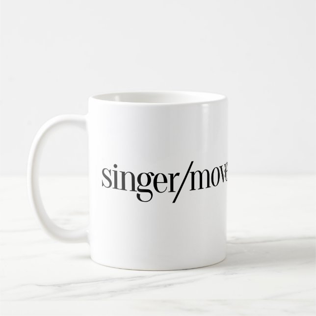 Sänger/Tänzer Kaffeetasse (Links)