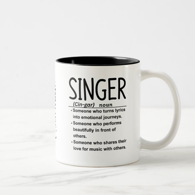 Sänger Zweifarbige Tasse (Rechts)