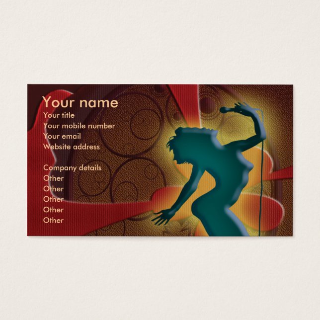 Sängerin darstellender Diskothek (Vorderseite)