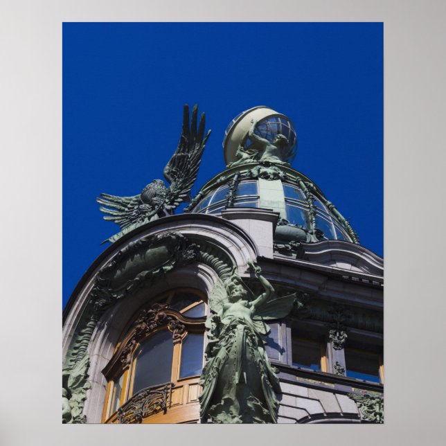 Sängerin Gebäude, Detail Poster (Vorne)